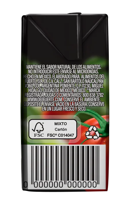 Etiqueta Del Fuerte Tomates Molidos